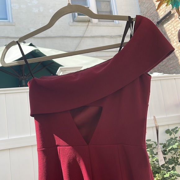 Katie May - Titan Bordeaux One Shoulder Cutout Dress - Bordeaux 0 - Picture 7 of 14